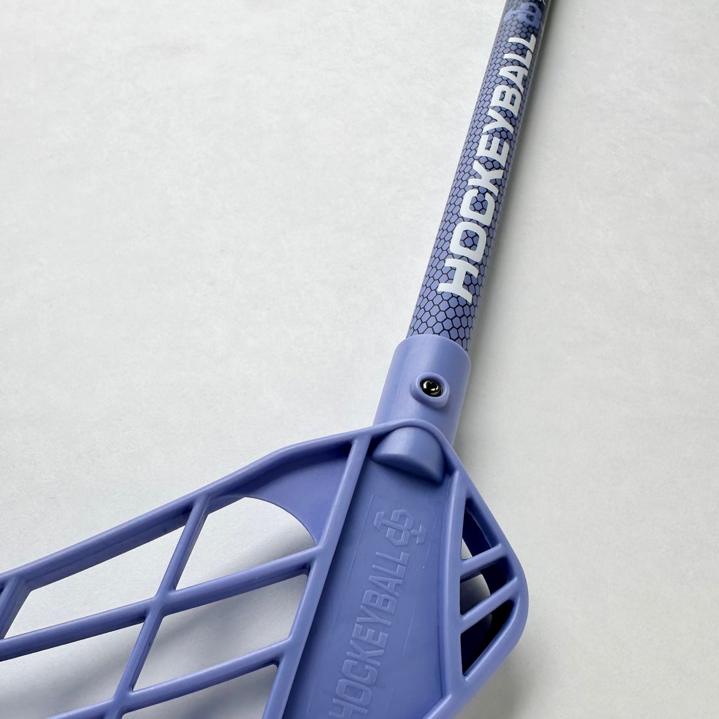 Hockeyball violet stick close up